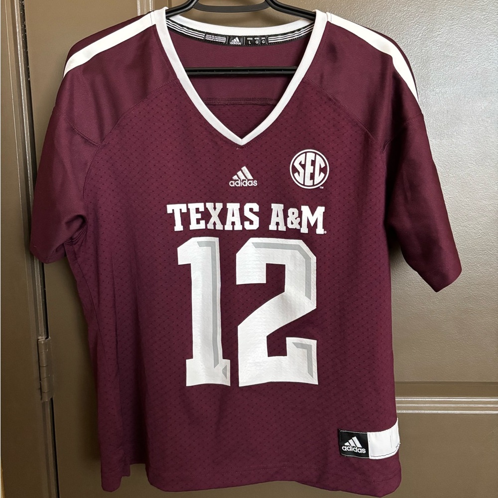 Adidas Maroon Texas A&M Jersey women